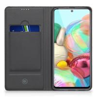 Book Wallet Case voor Samsung Galaxy A71 Wooden Cubes