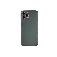 iPhone SE 2022 hoesje - Backcover - Luxe - Kunstleer - Groen - thumbnail