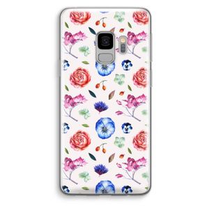 Bloemetjes: Samsung Galaxy S9 Transparant Hoesje
