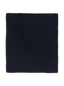 Eleventy ribbed-knit cashmere scarf - Bleu