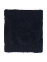 Eleventy ribbed-knit cashmere scarf - Bleu - thumbnail