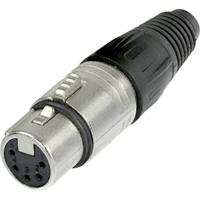 Neutrik NC5FX XLR-connector Bus, recht Aantal polen: 5 Zilver 1 stuk(s) - thumbnail