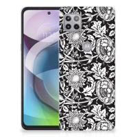 Motorola Moto G 5G | TPU Case | Black Flowers