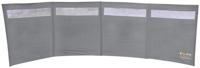 Eurotrail Windscreen 4 Vlaks Met Raam Windscherm Grijs 500 x 150 cm