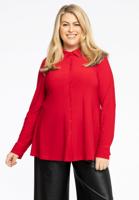 YOEK Blouse kort A-lijn | Rood | Maat 54/56