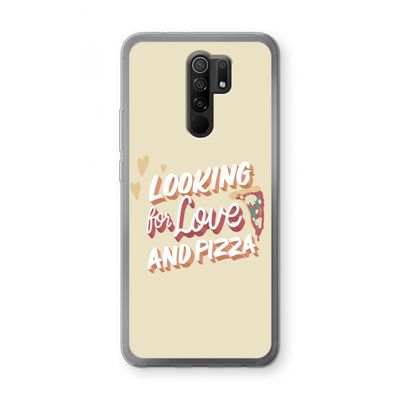 Pizza is the answer: Xiaomi Redmi 9 Transparant Hoesje