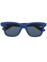 Alexander McQueen Eyewear lunettes de soleil à monture carrée - Bleu