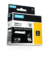 Labeltape DYMO IND RHINO 622290 Polyester Tapekleur: Transparant Tekstkleur:Zwart 19 mm 5.5 m - thumbnail