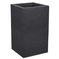 EDA Square Flower BAC Hoge Graphit omhoog - 36 L - 29,5 x 29,5 cm x 49,5 cm - Anthracietgrijs
