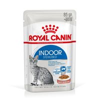 Royal Canin Indoor Sterilised in Gravy kattenvoer x12 4 dozen (48 x 85 g) - thumbnail
