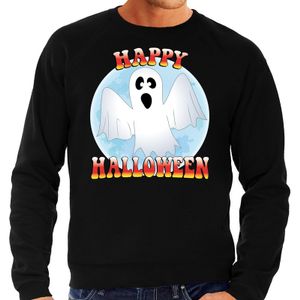 Happy Halloween spookje horror trui zwart voor heren 2XL  -