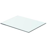 Wandschap transparant 40x25 cm glas