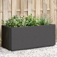 VidaXL Plantenbak 80x36x35 cm polypropeen donkergrijs