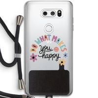 Happy days: LG V30 Transparant Hoesje met koord