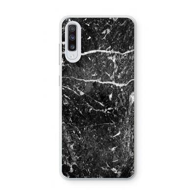 Zwart marmer: Samsung Galaxy A70 Transparant Hoesje