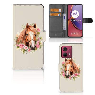 Telefoonhoesje | Met pasjeshouder | voor Motorola Moto G84 Paard