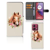 Telefoonhoesje | Met pasjeshouder | voor Motorola Moto G84 Paard