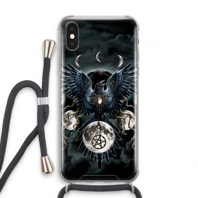 Sinister Wings: iPhone XS Transparant Hoesje met koord
