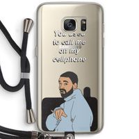 Hotline bling: Samsung Galaxy S7 Transparant Hoesje met koord