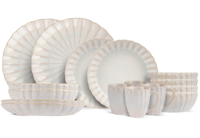 Cosy & Trendy Serviesset Astera Pure 16-delig / 4 personen - 4 dinerborden, 4 diepe borden, 4 kommen en 4 mokken Cosy & Trendy Serviesset Astera Pure 16-delig / 4 personen - 4 dinerborden, 4 diepe borden, 4 kommen en 4 mokken