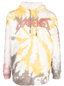 MARKET hoodie à imprimé tie-dye - Blanc