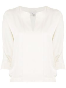 3.1 Phillip Lim SATIN DOLMAN SLEEVE TOP - Blanc