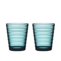 Iittala Aino Aalto Waterglas 0,22 l Zeeblauw, per 2