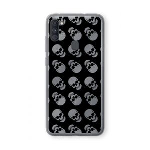 Musketon Skulls: Samsung Galaxy A11 Transparant Hoesje