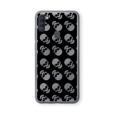 Musketon Skulls: Samsung Galaxy A11 Transparant Hoesje