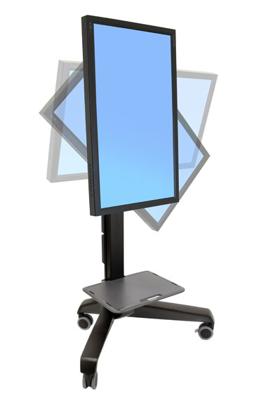 Ergotron Neo-Flex Mobile MediaCenter UHD Zwart Vlakke paneel Multimediawagentje
