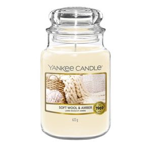 Yankee Candle Soft Wool & Amber kaars Overige Heliotroop, Oranje, Mandarijn Beige, Transparant 1 stuk(s)