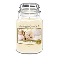 Yankee Candle Soft Wool & Amber kaars Overige Heliotroop, Oranje, Mandarijn Beige, Transparant 1 stuk(s) - thumbnail