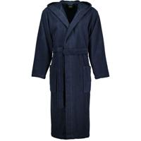Cawö Cawo Heren Home Badjas met Capuchon Uni 829 S blau