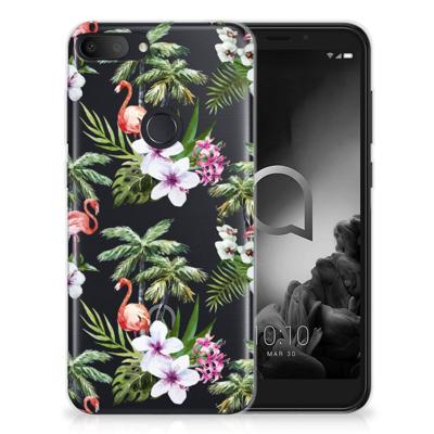 Alcatel 1S (2019) | TPU Hoesje | Flamingo Palms