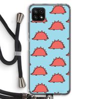 Dinosawrr: Samsung Galaxy A22 5G Transparant Hoesje met koord