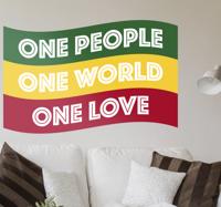 Wanddecoratie rasta vlag
