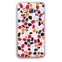 Colored Giraffe: Samsung Galaxy J3 (2016) Transparant Hoesje