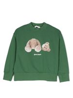 Palm Angels Kids sweat à imprimé Teddy Bear - Vert - thumbnail