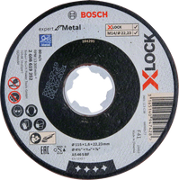 Bosch Accessoires X-LOCK Slijpschijf Expert for Metal 115x1.6x22.23mm, recht - 1 stuk(s) - 2608619252 - thumbnail