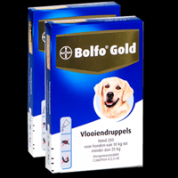 Bolfo Gold 250 hond (10 - 25 kg) - 2 pip