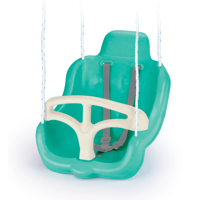 Dolu Schommelstoel Blauw/Wit