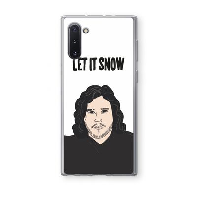 Let It Snow: Samsung Galaxy Note 10 Transparant Hoesje