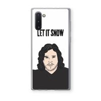 Let It Snow: Samsung Galaxy Note 10 Transparant Hoesje