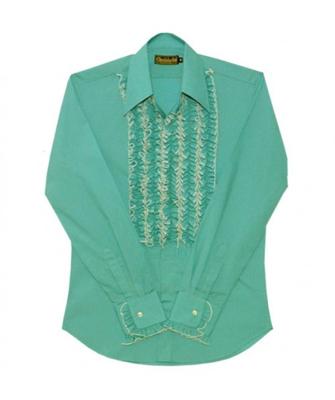 Ruffles Shirt Mint with White Ruffles-S | 29% korting Ruffles Shirt Mint with White Ruffles-S | 29% korting
