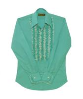Ruffles Shirt Mint with White Ruffles-S | 29% korting
