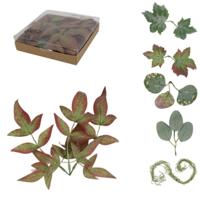 Home Accents decoratie bladeren/tillandsia 12 cm 6 assorti | 24 stuks