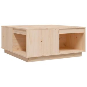 vidaXL Salontafel 80x81x36,5 cm massief grenenhout