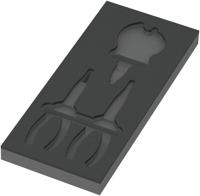Wera 9881 Schuimrubberen inzetstuk voor KNIPEX tangen Set 2, zonder gereedschap, 172 x 30 x 392 mm - 05137381001 Wera 9881 Schuimrubberen inzetstuk voor KNIPEX tangen Set 2, zonder gereedschap, 172 x 30 x 392 mm - 05137381001