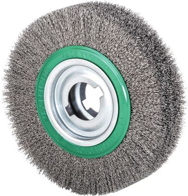 Lessmann Ronde borstel | d. 250 mm draaddikte 0,35 mm | RVS 60 mm | 3600 min-¹ | 1 stuk - 377089 377089