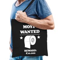 Most wanted toiletpaper tas zwart voor heren